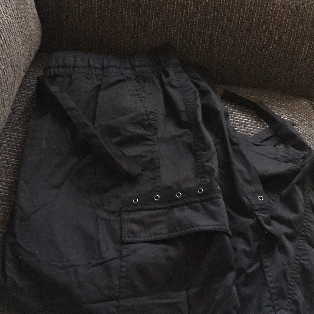 Lane Bryant Black Cargo Capris, size 22/24